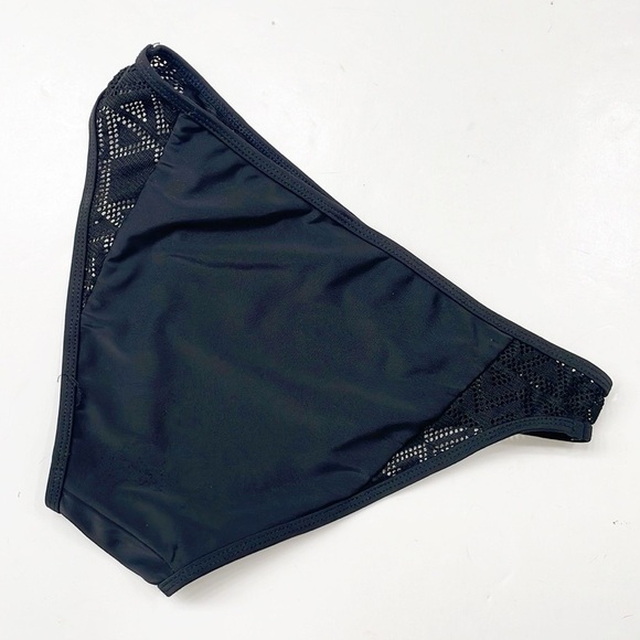 Cromer Resortwear black side cut out bikini bottoms - Picture 2 of 4